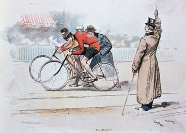 Georges_Bertin_Scott_-_Bike_race_the_start-384x275